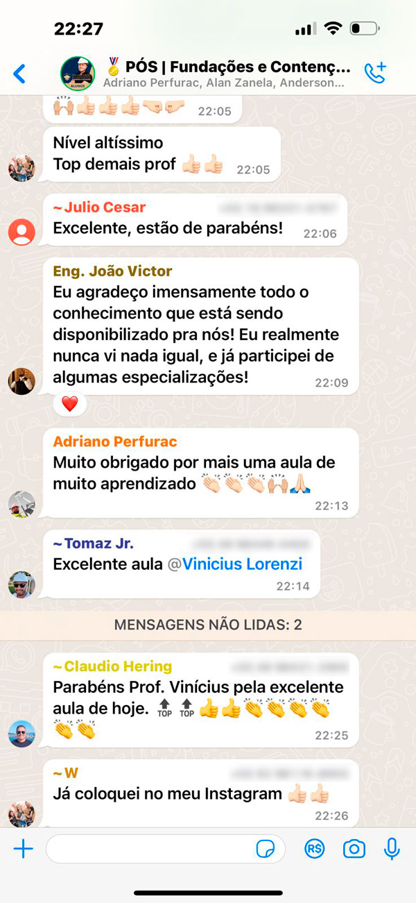 Print do grupo da turma 2